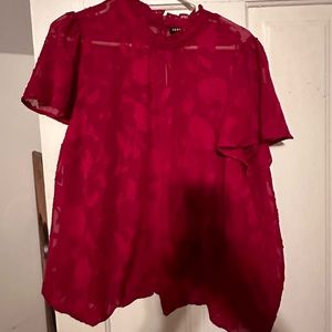 Reddish bubble hem blouse from torrid. Size 1